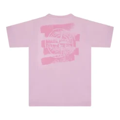 T-shirt Rose avec Logo Imprimé