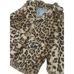 Veste animalier en fausse fourrure