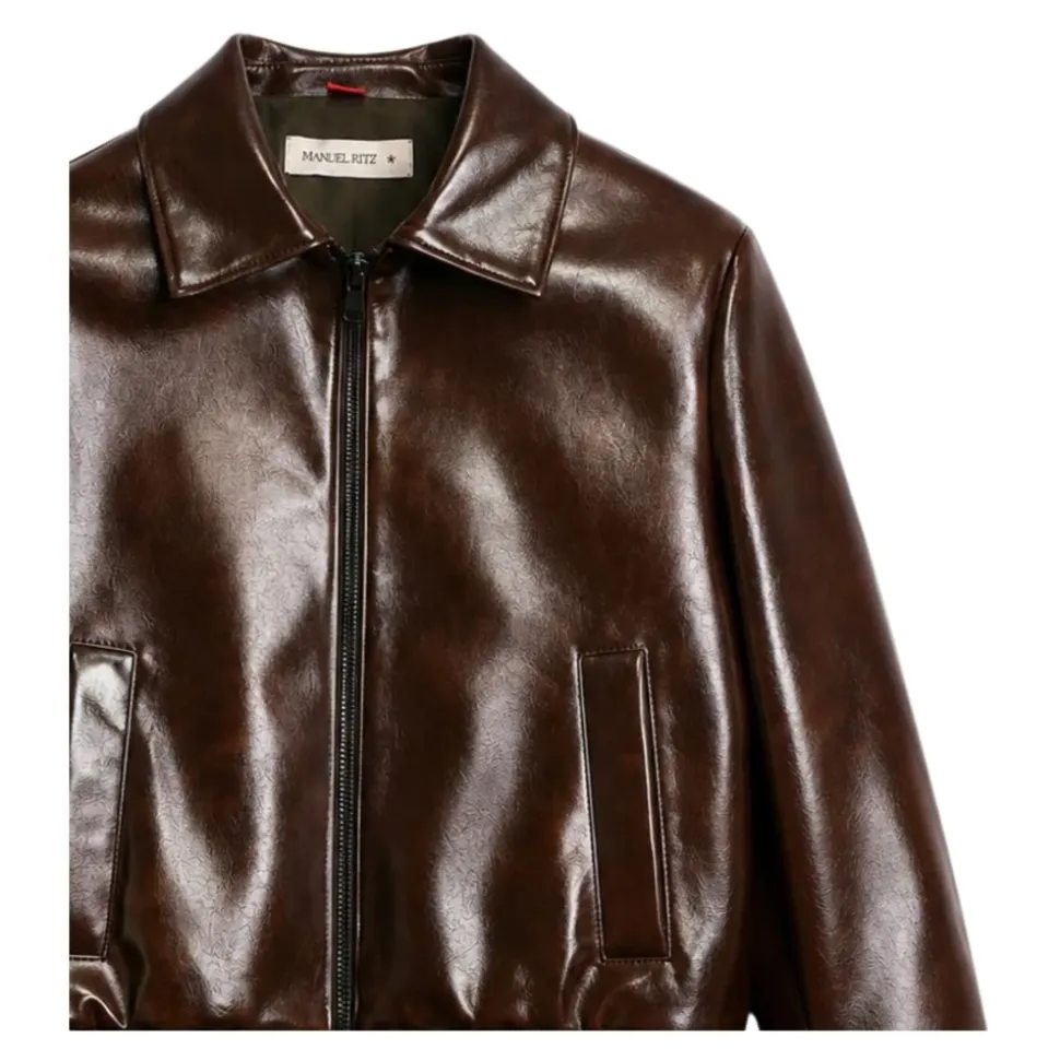 Veste aspect cuir
