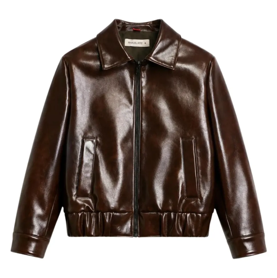 Veste aspect cuir