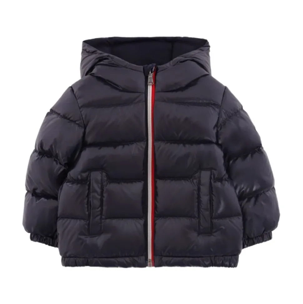Veste Bleue Matelassée à Capuche