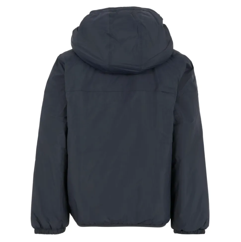 Veste Bleue Matelassée Doublée de Peau de Mouton