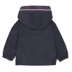 Veste Bleue pour Bébé avec Capuche et Fermeture Éclair