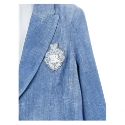 Veste à boutons décoratifs