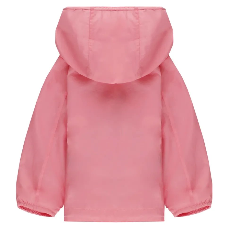 Veste à capuche en nylon à bande à carreaux