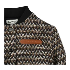 Veste Courte à Bordures Côtelées
