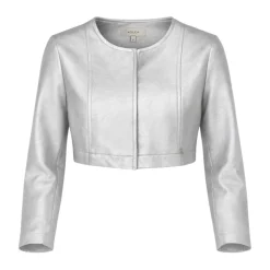 Veste courte en similicuir