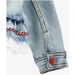 Veste en Denim Bleu pour Filles