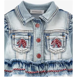 Veste en Denim Bleu pour Filles