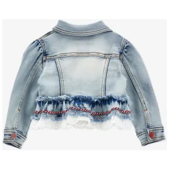 Veste en Denim Bleu pour Filles