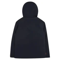 Veste Enfant Bleue Tissu Lisse Capuche