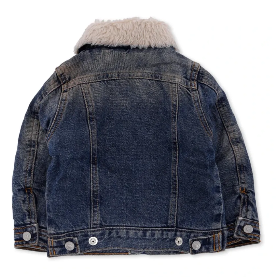 Veste en jean avec doublure en éco-mouton