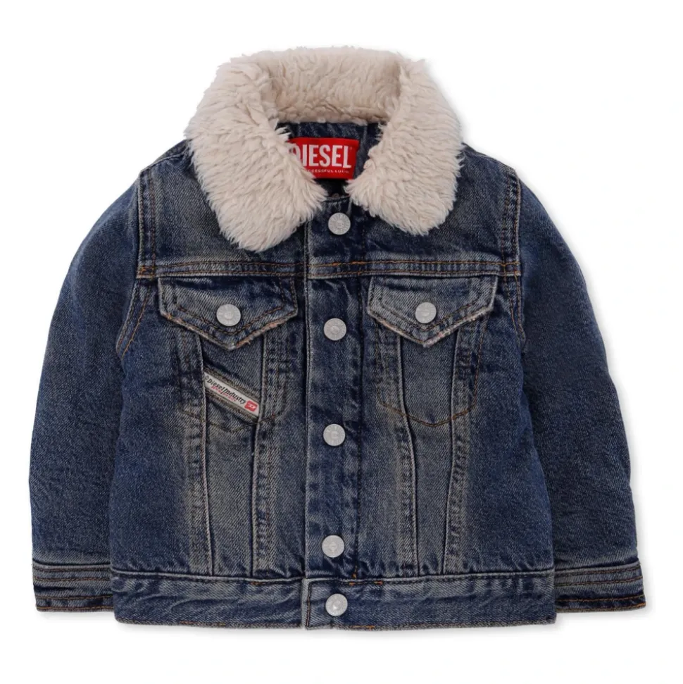 Veste en jean avec doublure en éco-mouton
