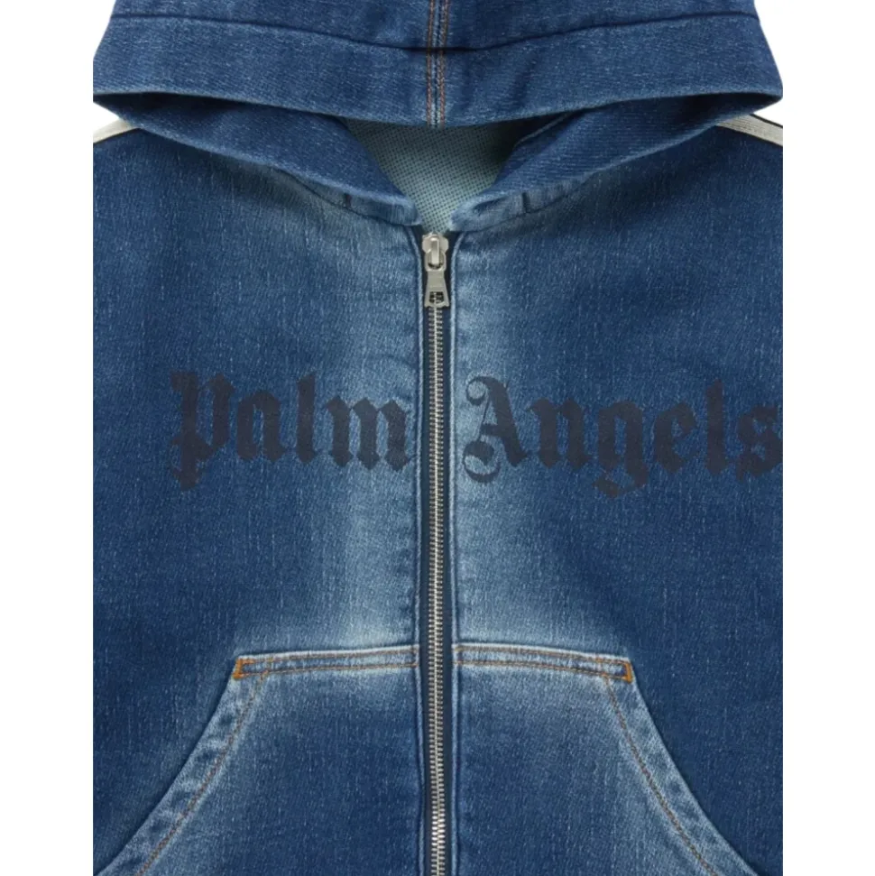 Veste en jean à capuche