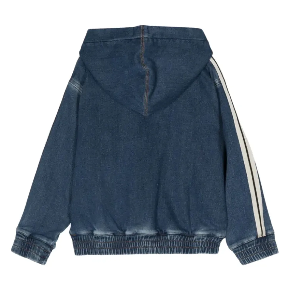 Veste en jean à capuche