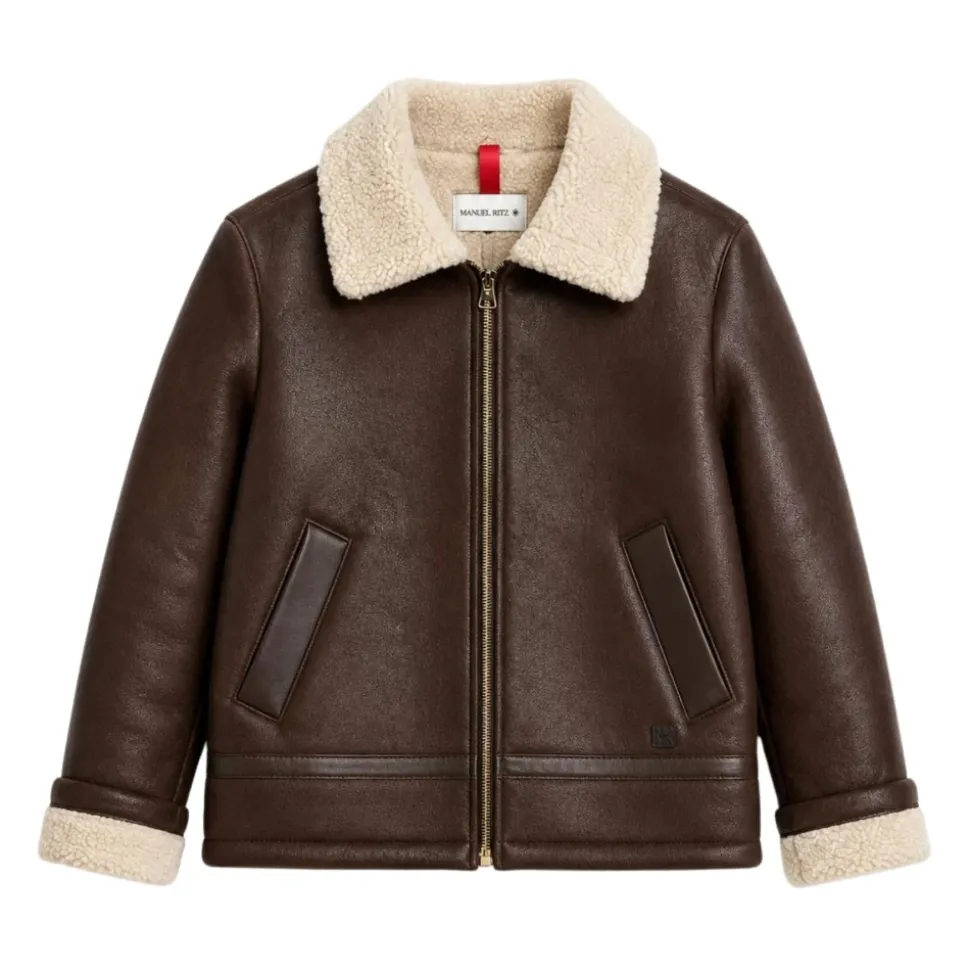 Veste en peau de mouton 4530MARRONE