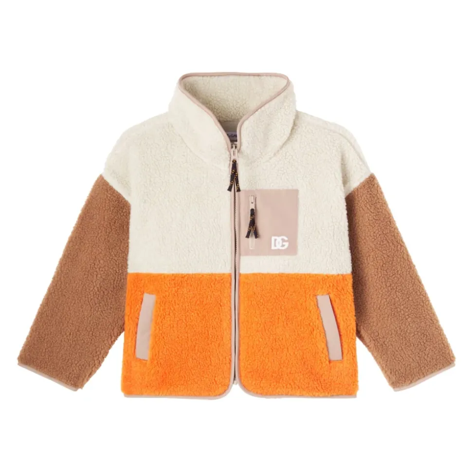 Veste en polaire color block