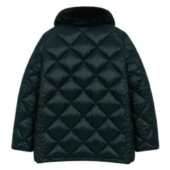 Veste matelassée avec col en fausse fourrure