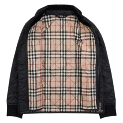 Veste matelassée à carreaux vintage