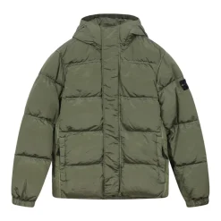Veste matelassée sauge avec capuche