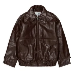 Veste motard en tissu enduit avec logo