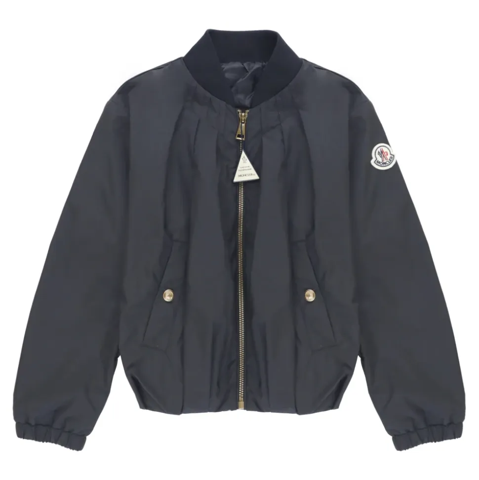 Veste Noire avec Écusson Brodé