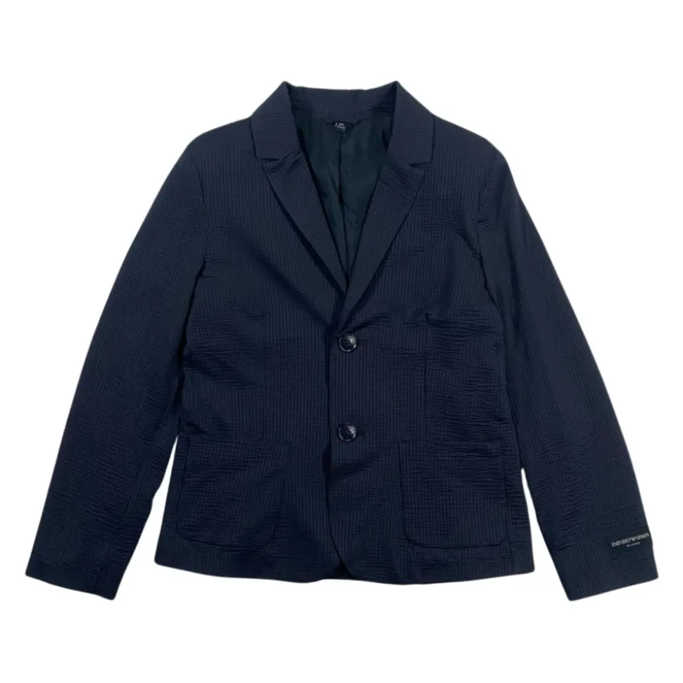 Veste rayée à deux boutons