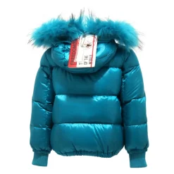 Veste Turquoise Lake avec Doublure Framboise