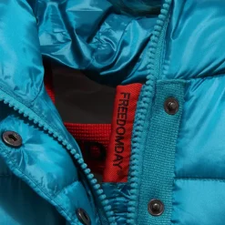 Veste Turquoise Lake avec Doublure Framboise