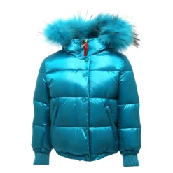 Veste Turquoise Lake avec Doublure Framboise