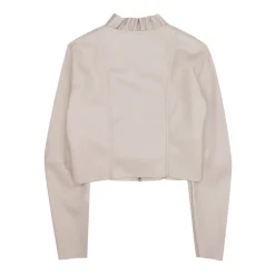 Veste zippée à volants
